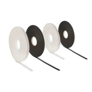 Single sided Foam Tape. Medium density, high tack acrylic adhesive for internal and external applications. Provides 1000pa water seal when compressed by 30%. Also seal air & dust. Thicknesses from 1.5mm up to 15mm. Standard widths 10mm, 15mm, 20mm, 25mm. 
