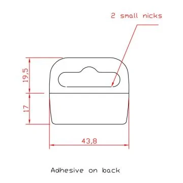 Hang Tabs, Self Adhesive Euro Slot Hangers with High Tack Adhesive
