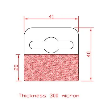 Small Rigid Euro Slot Hang Tabs