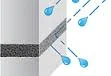 water tight sealing foam which acts as an intumescent seal