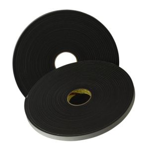 Double Sided Closed Cell PE Foam Tape | Black 10mm x 1mm x 50M