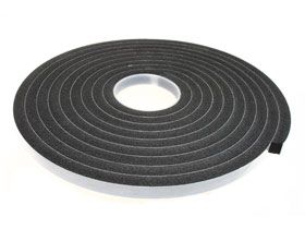 Medium Density Foam Tape | Black 10mm x 4.5mm x 15M
