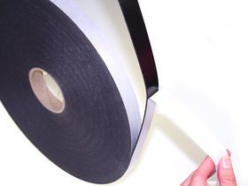 PE Double Sided Closed Cell Foam Tape | Black 15mm x 1mm x 50M